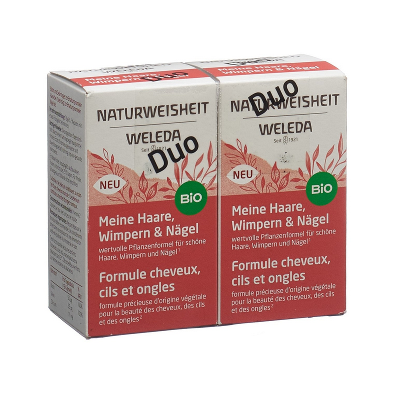 Weleda Naturweisheit Haare Wimpern & Nägel  2 x 46 Stück