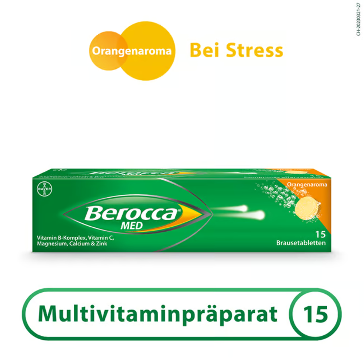 Berocca Med Brausetabletten Orangenaroma 15 Stück