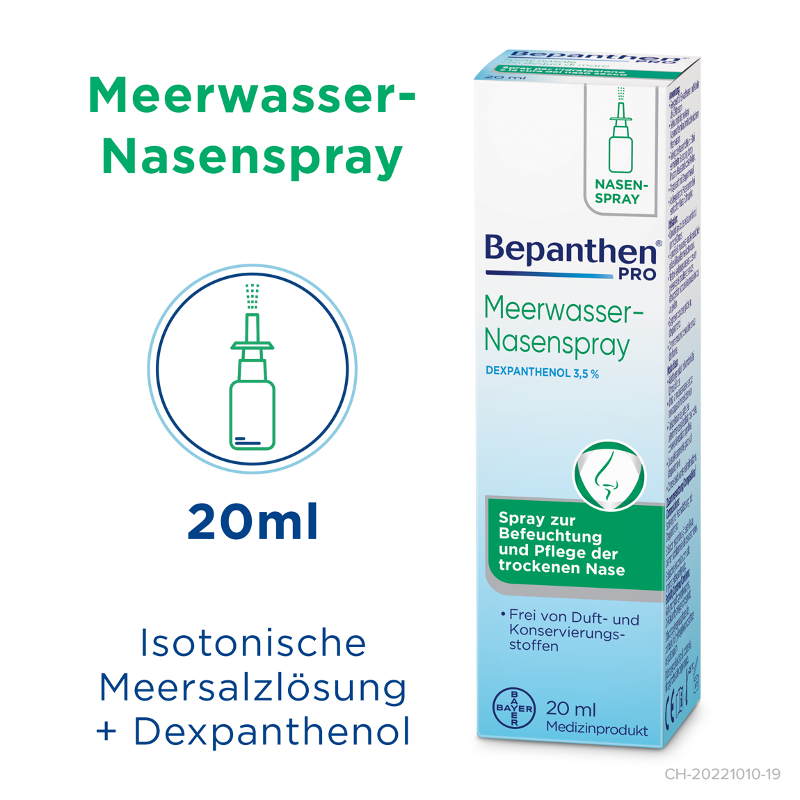 Bepanthen Pro Meerwasser-Nasenspray 20 ml