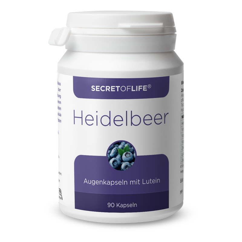 Secret of Life Heidelbeer Lutein Augen Kapseln 90 Stück