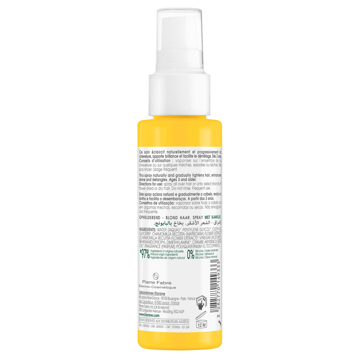 Klorane Kamillen Spray 100 ml