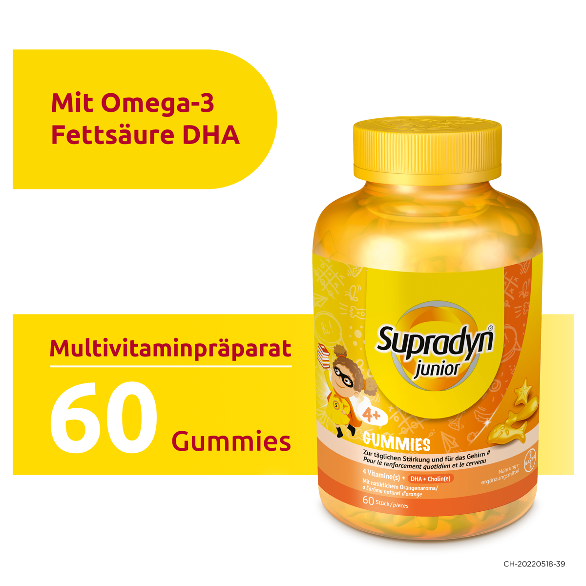 Supradyn Junior Gummies mit Omega-3 Fettsäure DHA