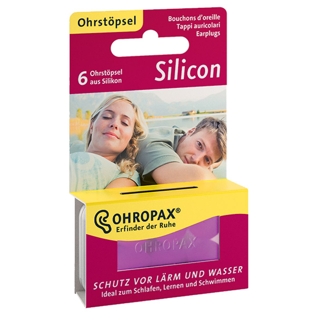 Ohropax Silicon PINK Verlässlicher Schutz vor Wind, Wasser und Lärm