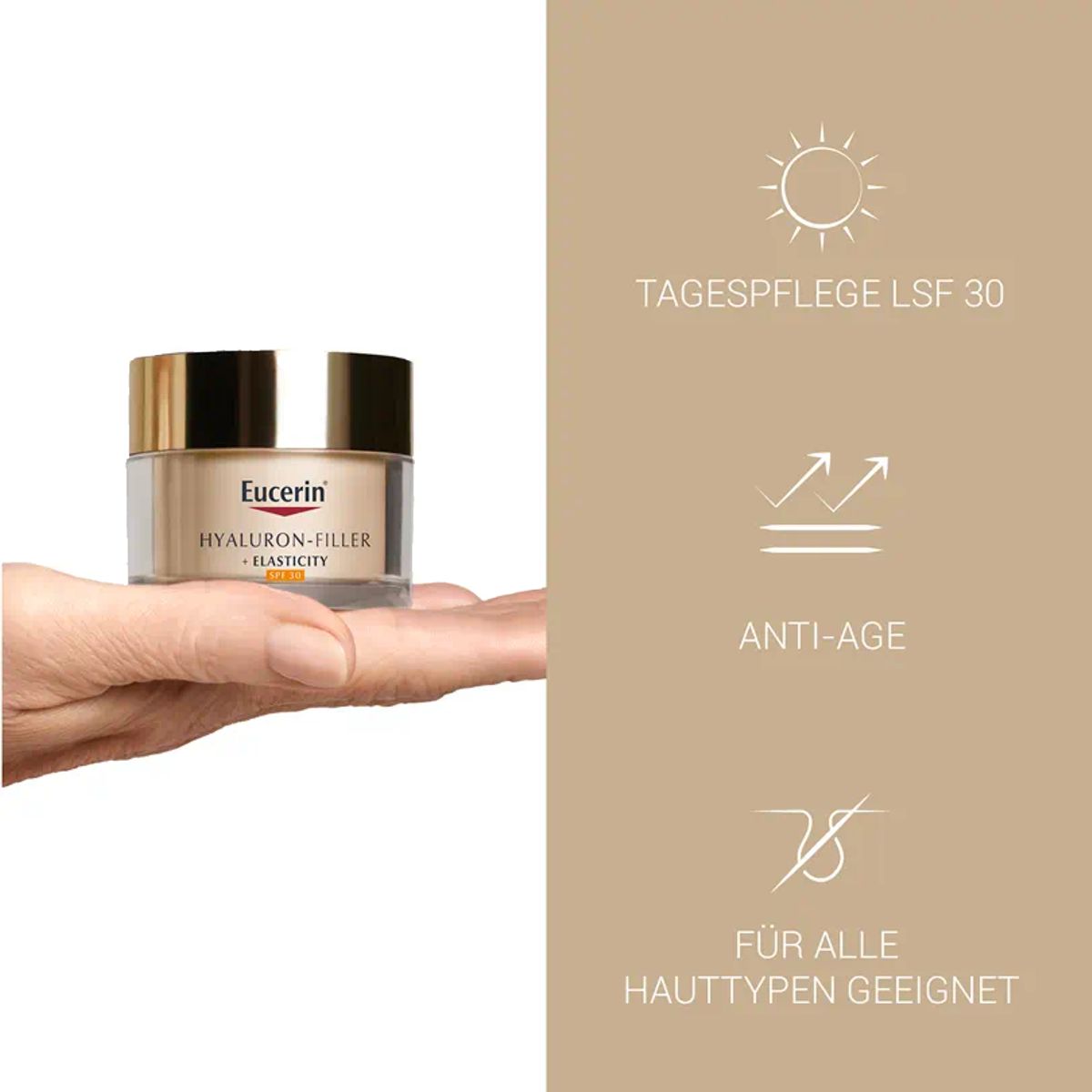 Eucerin Hyaluron-Filler + Elasticity Tagespflege SPF30 50 ml