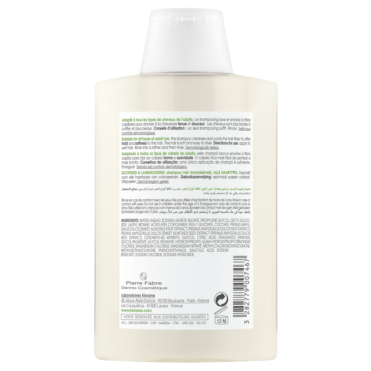 Klorane Mandelmilch Shampoo 200 ml