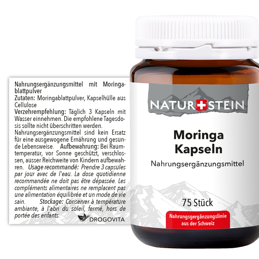 Naturstein Moringa Kapseln 75 Stück