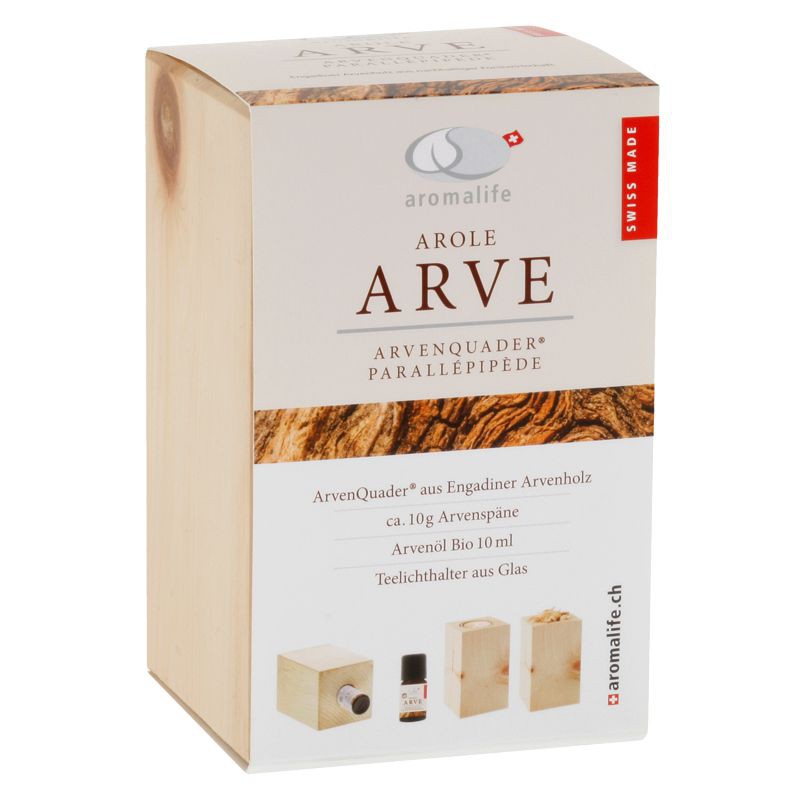 Aromalife Arven Quader mit äth. Öl 10 ml