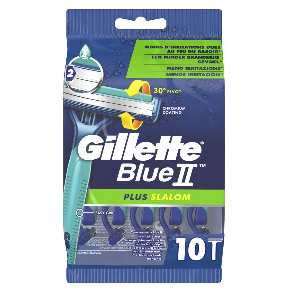 GILLETTE Blue 2 Plus Slalom Einwegrasierer 10 Stück