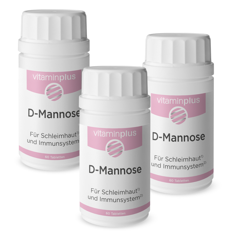 Vitaminplus D-Mannose Tabletten 3x 60 Stück