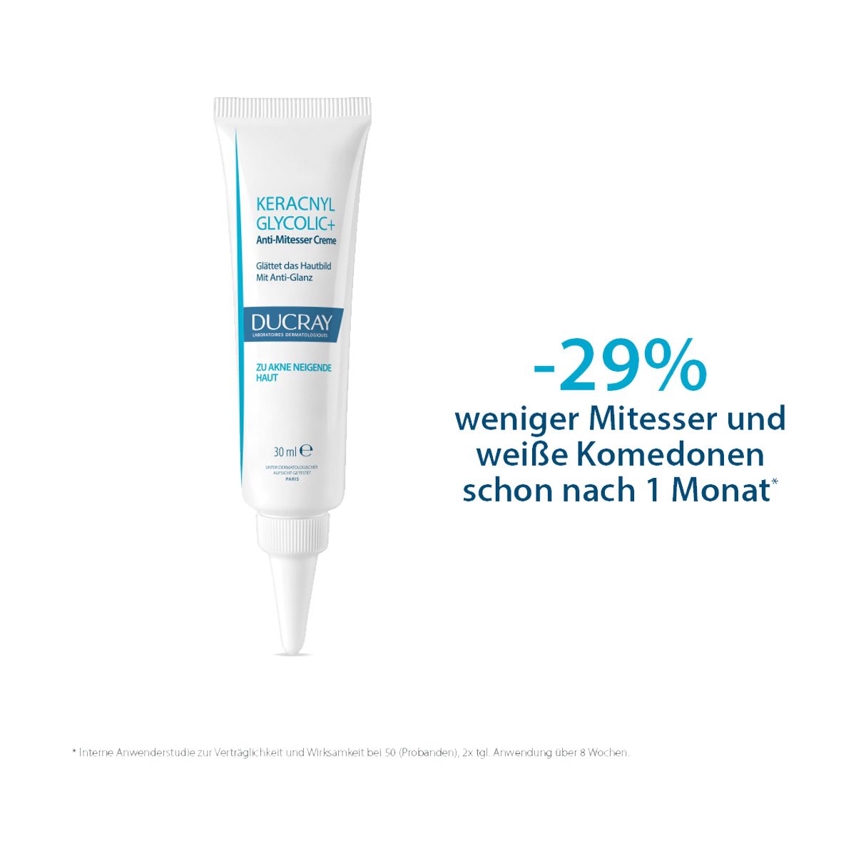 Ducray Keracnyl Glycolic+ Anti-Mitesser Creme 30 ml