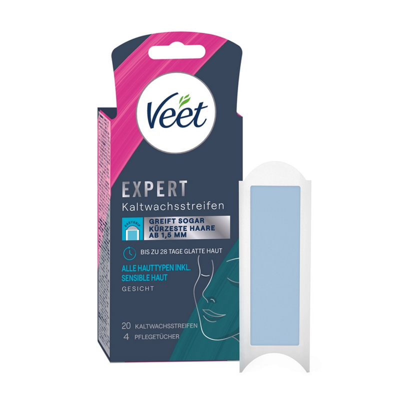 Veet Expert Kaltwachsstreifen Gesicht 20 Stück