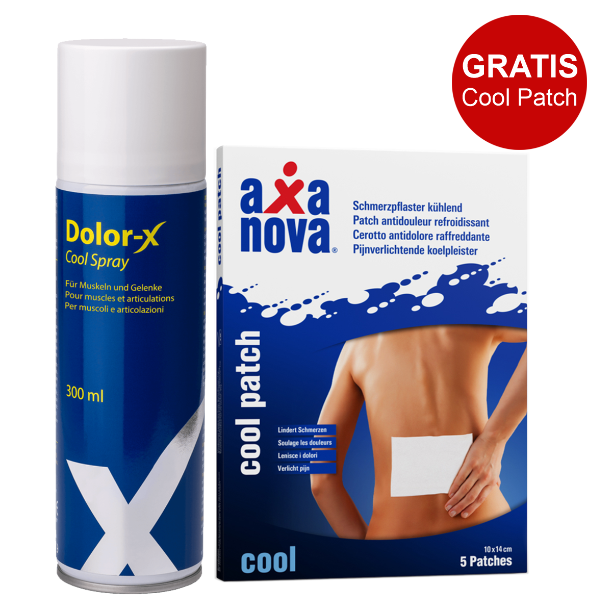 Dolor-X Cool Spray Dose 300 ml + gratis Cool Patch