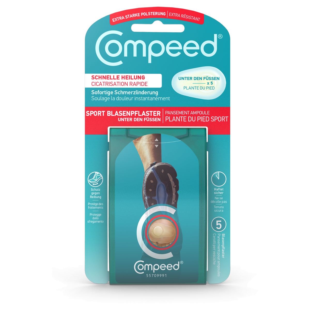 Compeed Blasenpflaster unter den Füssen 5 Stück