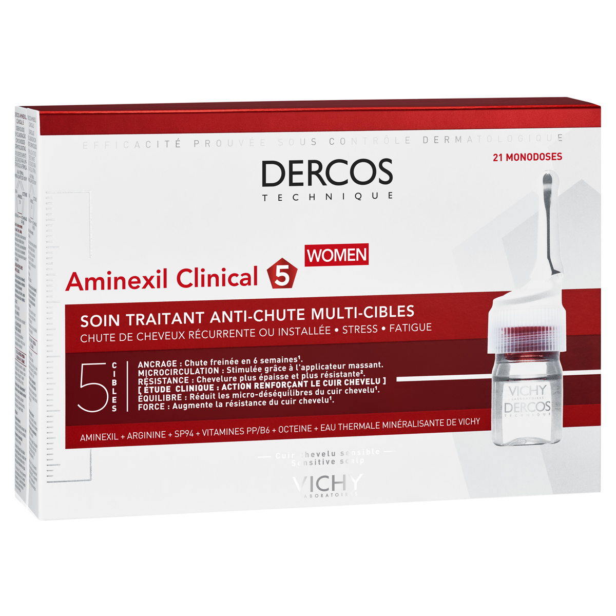 Vichy Dercos Aminexil Clinical 5 Frauen 21 x 6 ml