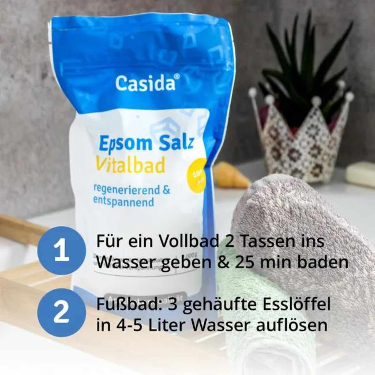 Casida Epsom Salz Vitalbad 1000 g