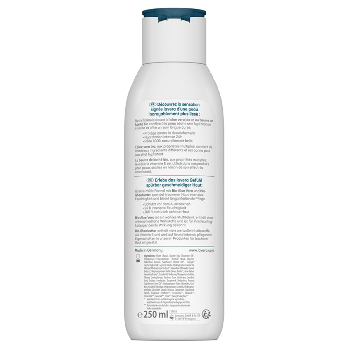 Lavera Basis Sensitiv Bodymilk reichhaltig Aloe & Sheabutter 250 ml