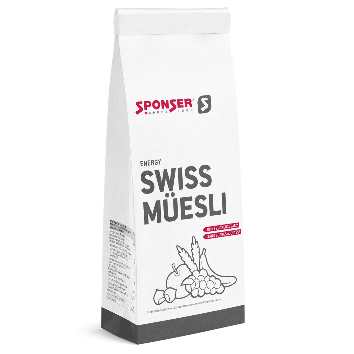 Sponser Müesli ohne Zucker Beutel 1 kg