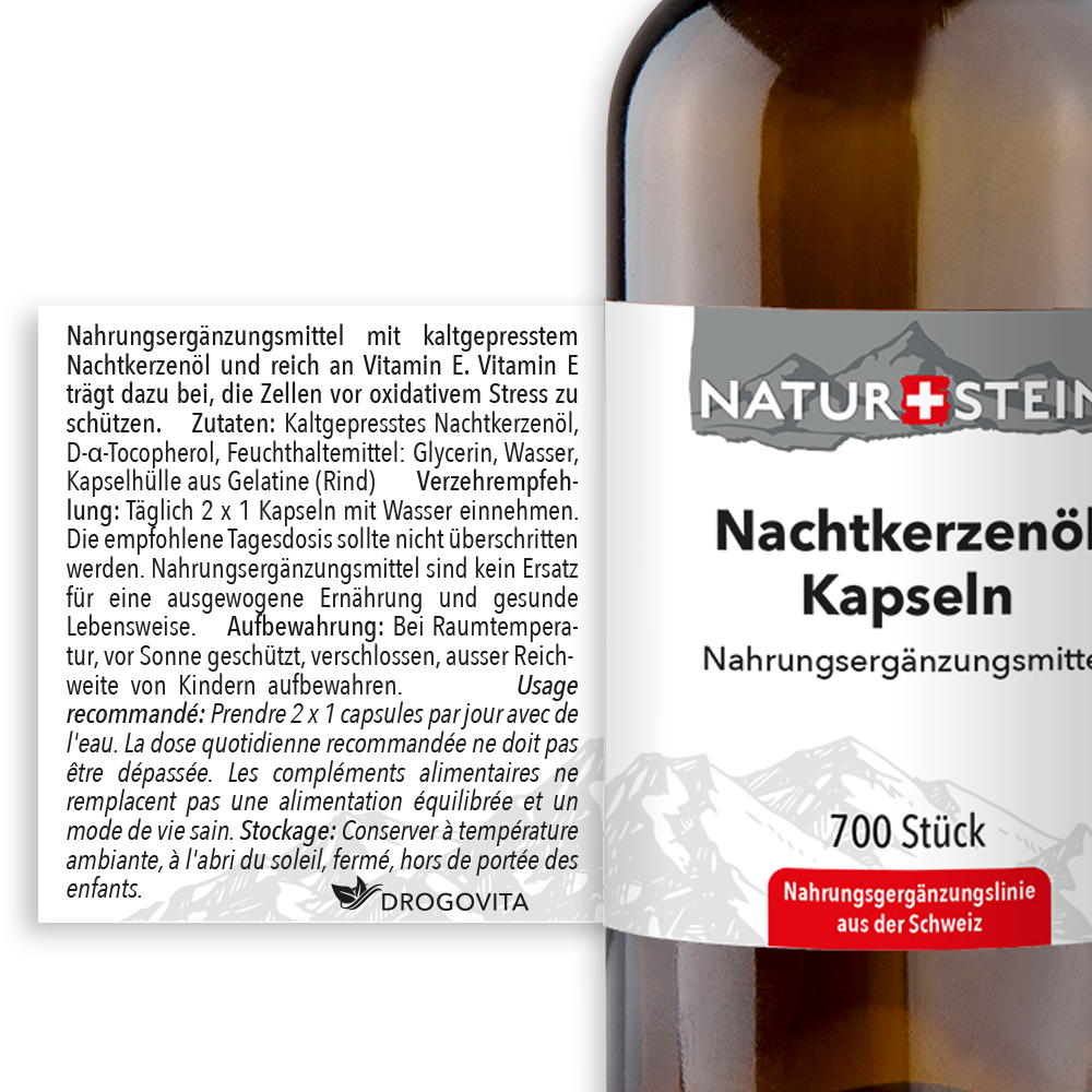 Naturstein Nachtkerzenöl Kapseln 700 Stück