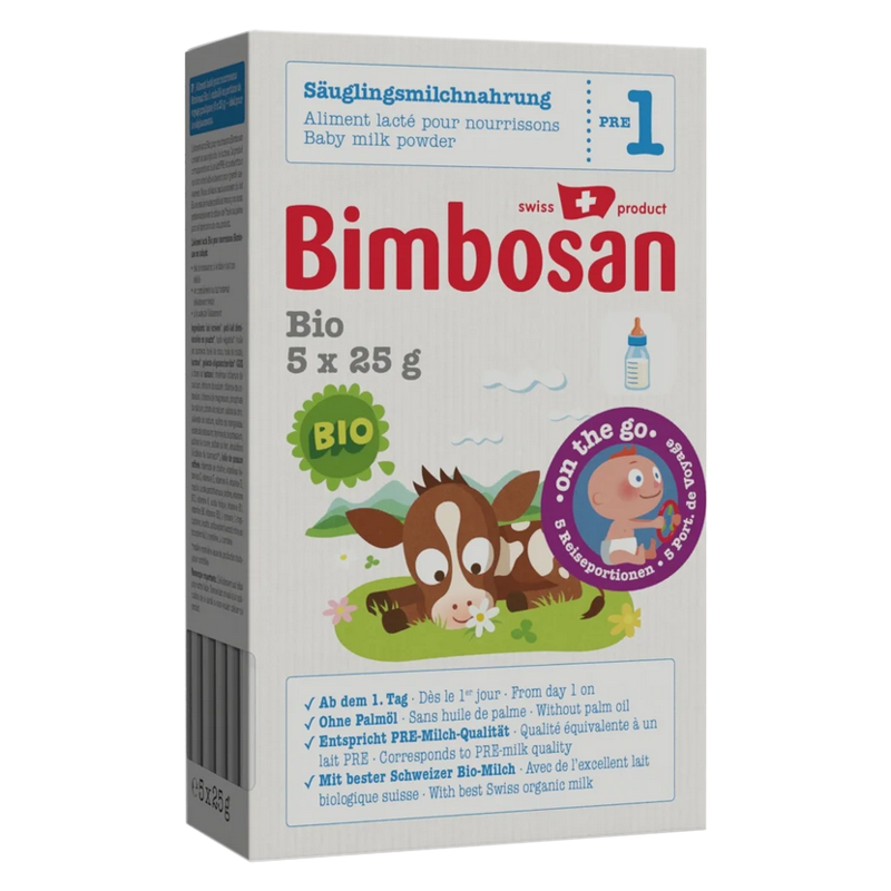 Bimbosan Bio 1 Säuglingsmilch Reiseportionen 5 x 25 g