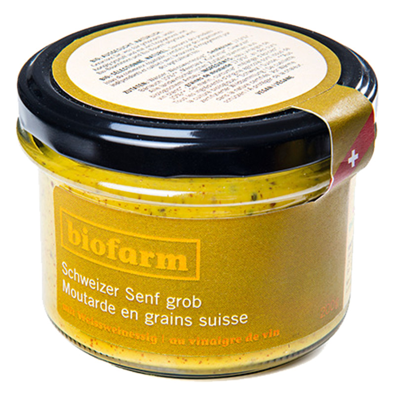 Biofarm Senf grob Knospe CH Glas 200 g