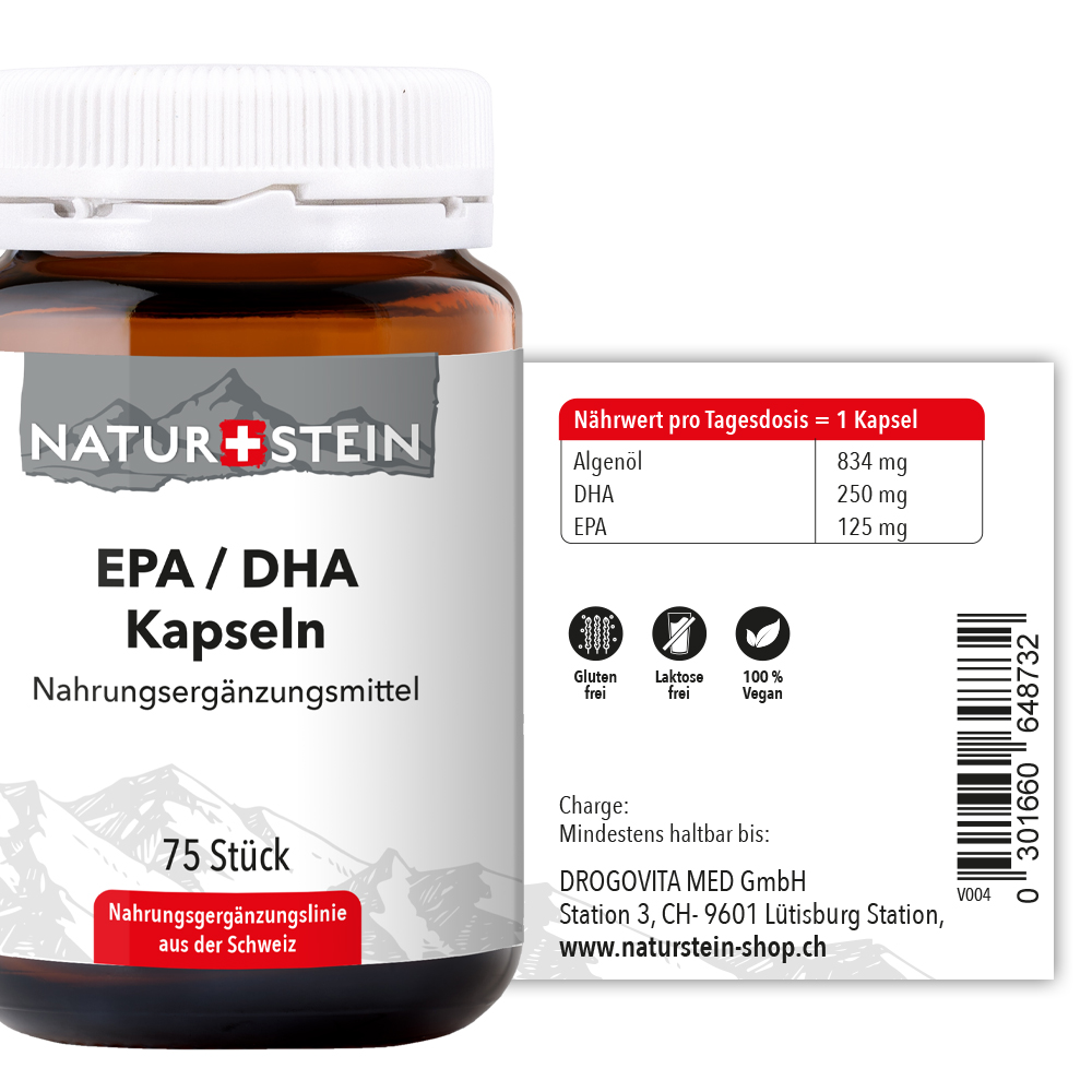 Naturstein EPA / DHA Kapseln 75 Stück