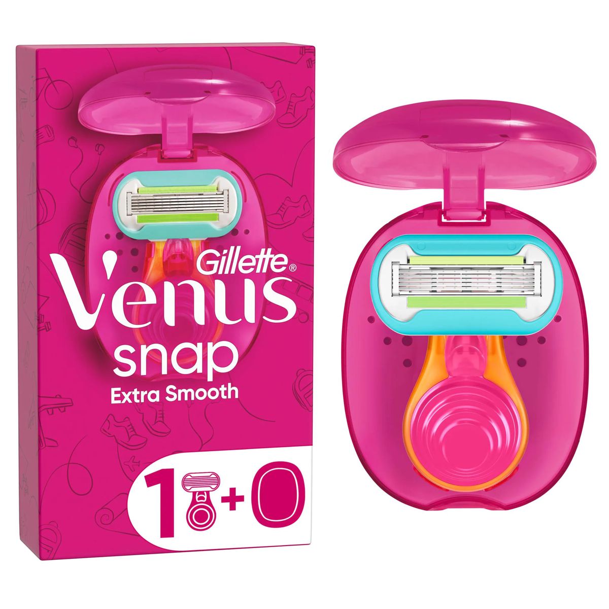 GILLETTE Venus Extra Smooth Rasierapparat Snap 1 Klinge