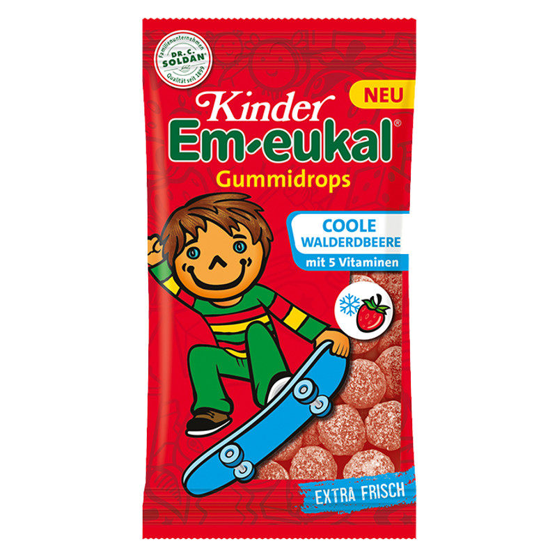 Soldan Em-Eukal Kids Gumdrops Walderdbeere-Honig 75 g