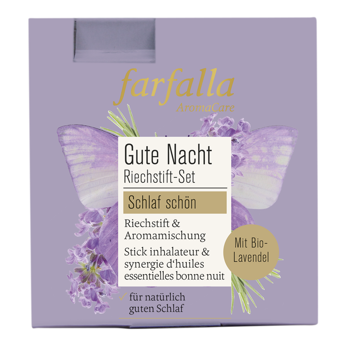 FARFALLA Riechstift Set Gute Nacht schlaf schön