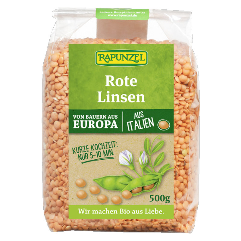 Rapunzel Linsen rot 500 g