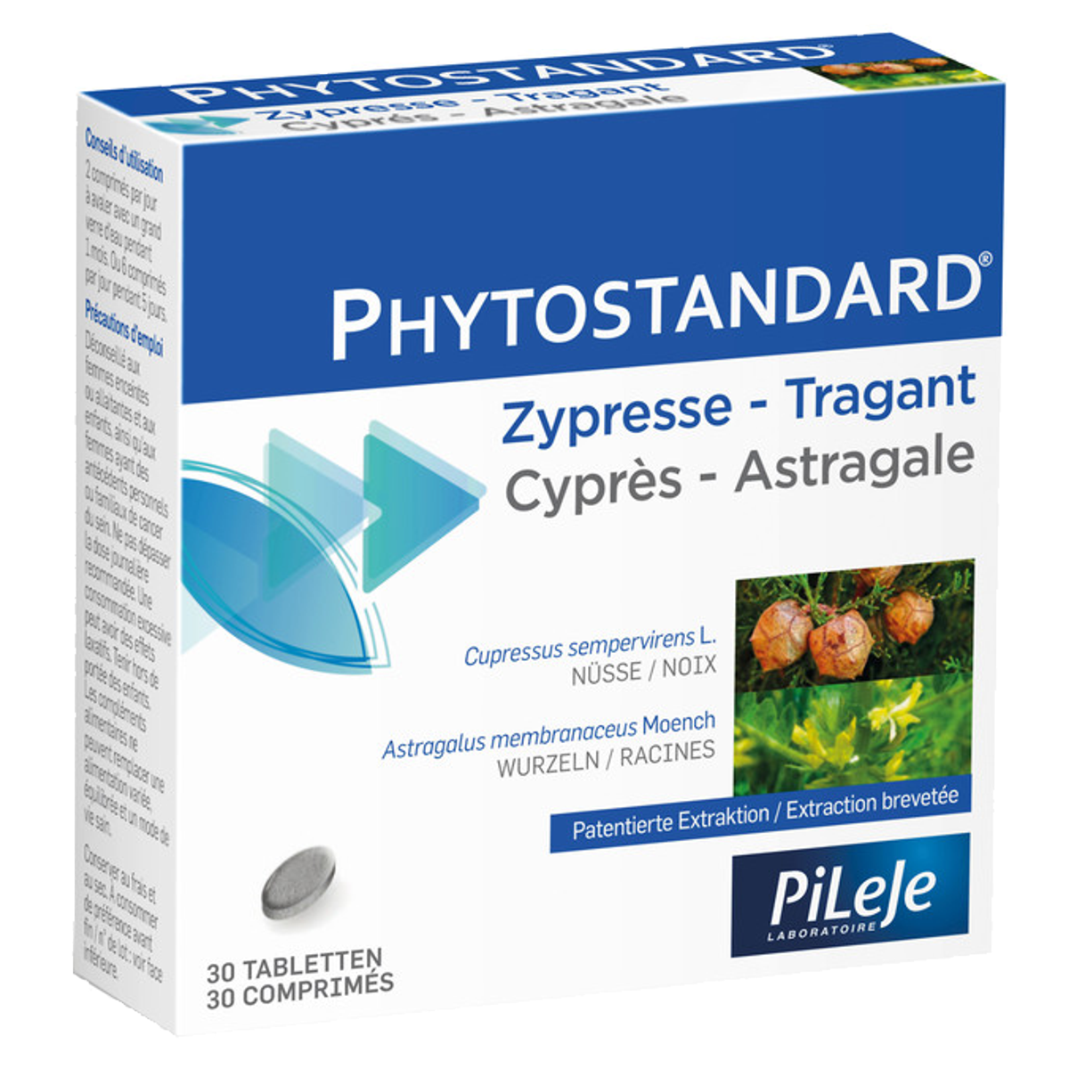 Phytostandard Zypresse-Tragant Tabletten Blister 30 Stück