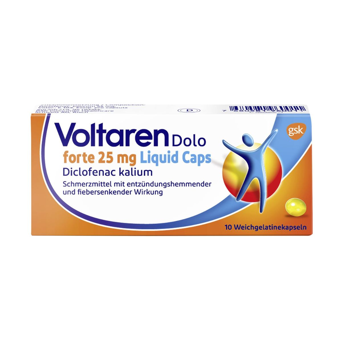 VOLTAREN Dolo forte 25 mg Liquid Caps 10 Stück