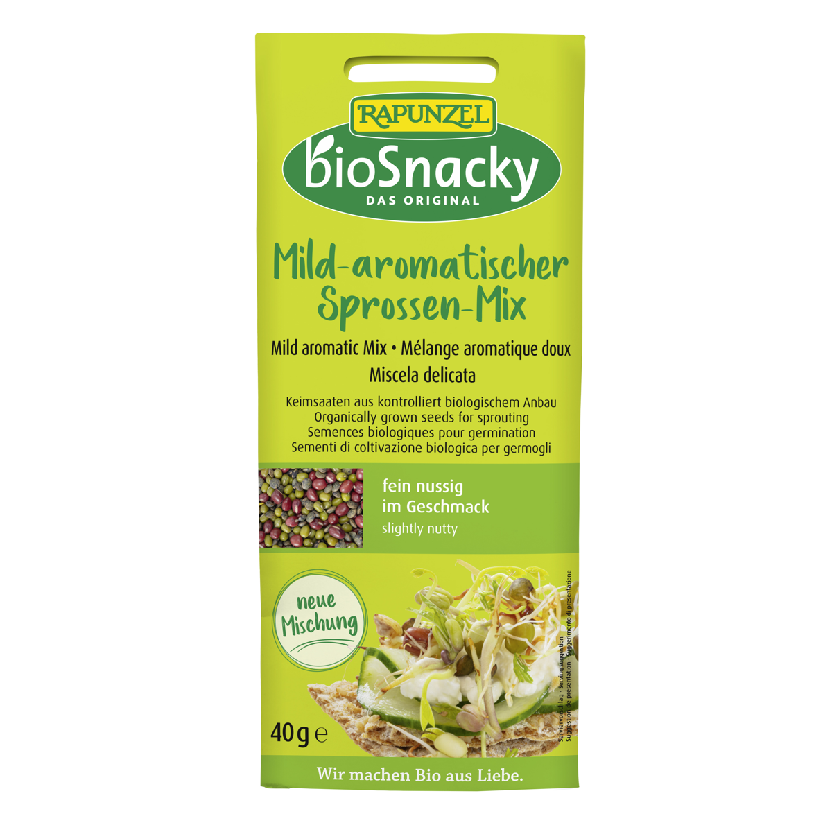 Rapunzel Mild aromat Sprossen-Mix bioSnacky 40 g