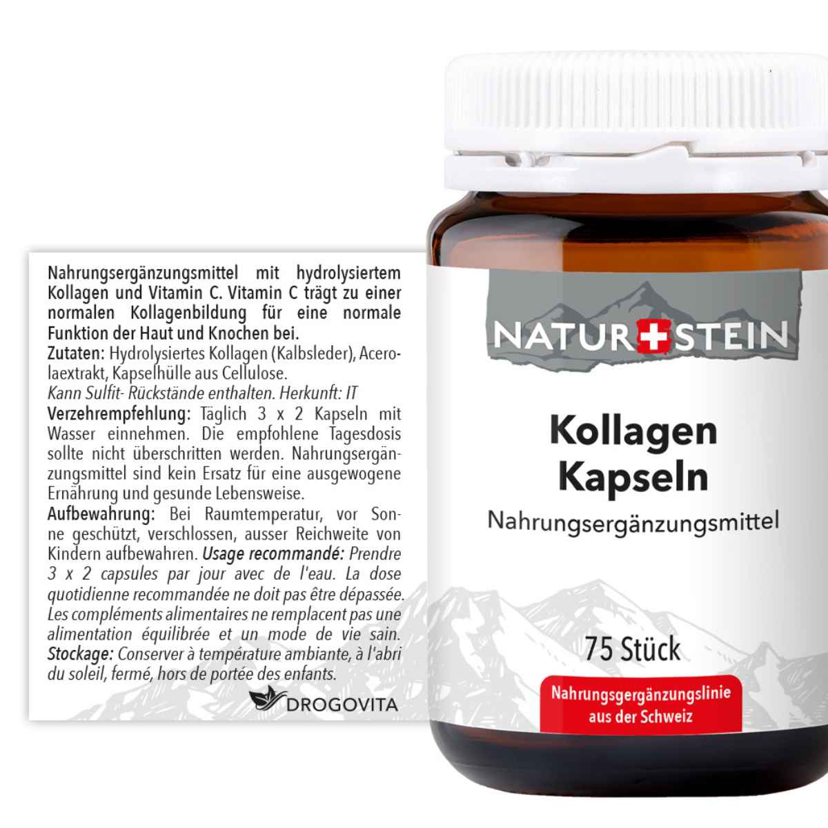 Naturstein Kollagen Kapseln 75 Stück