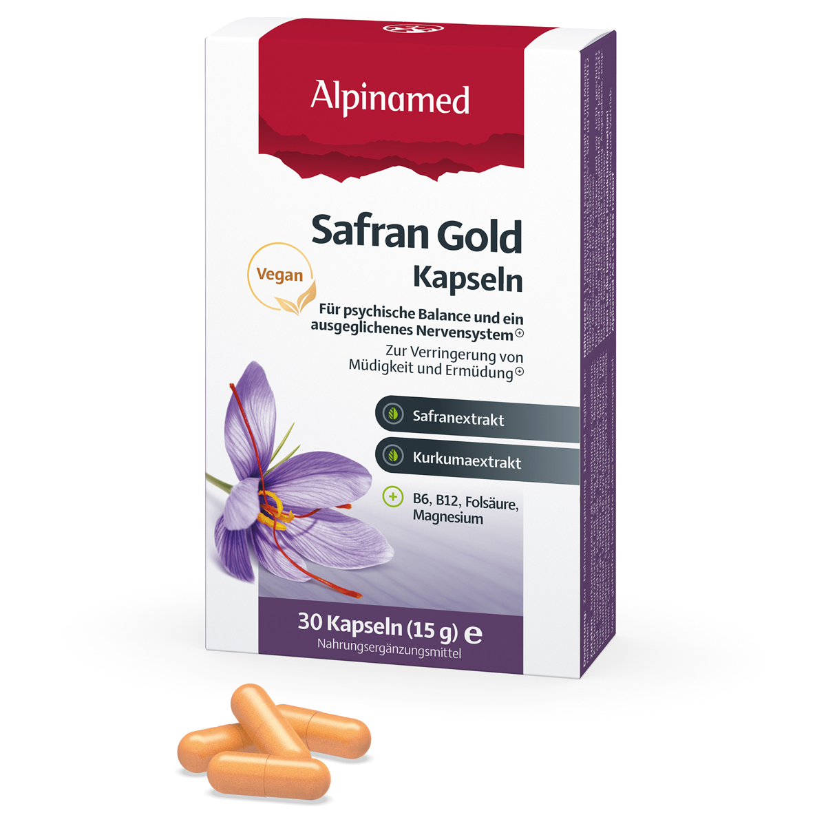 Alpinamed Safran Gold Kapseln 30 Stück