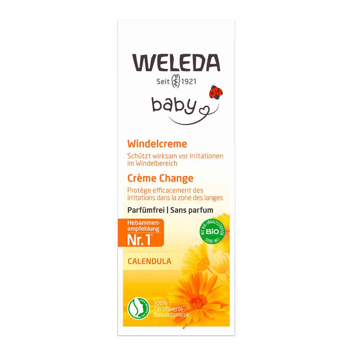 Weleda Calendula Windelcreme parfümfrei Tube 75 ml