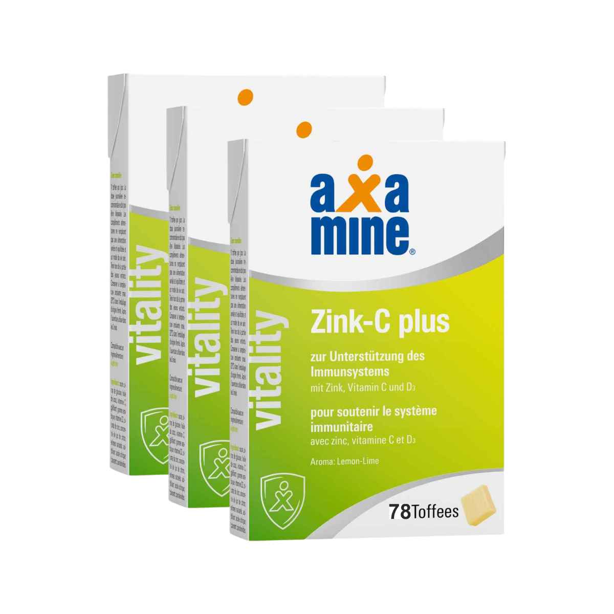 Axamine Zink-C plus 3x 26 Toffees