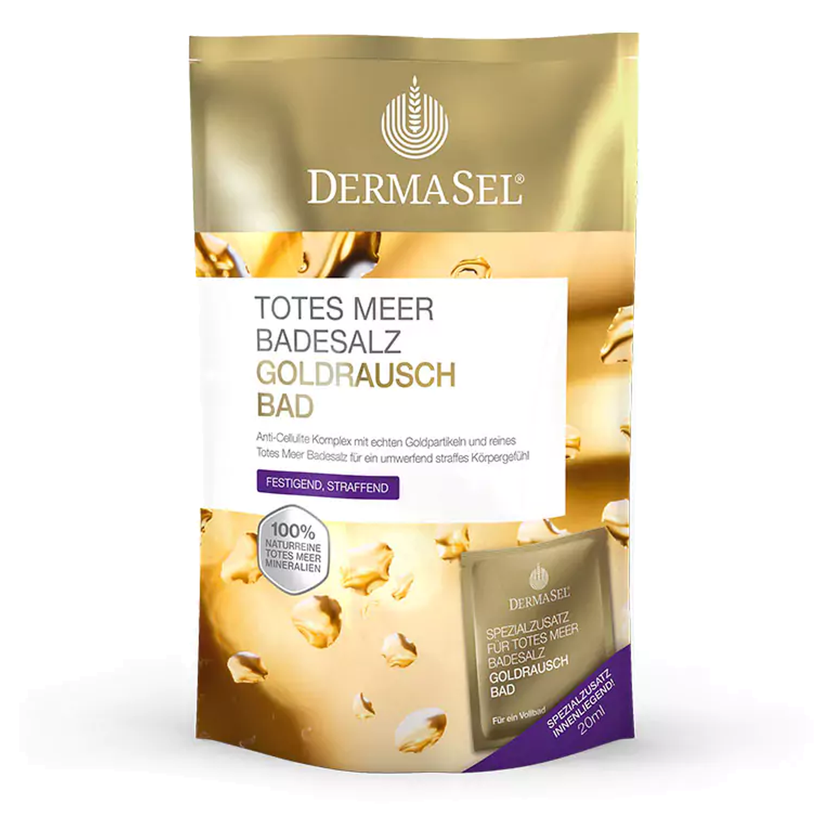 Dermasel Badesalz Goldrausch +20 ml 400 g