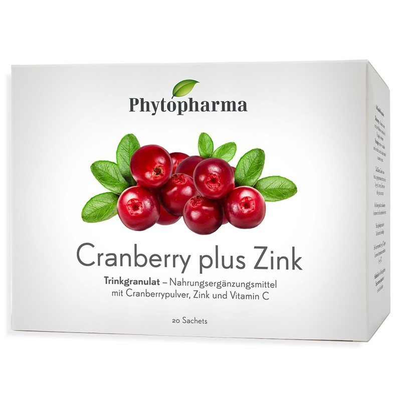 Phytopharma Cranberry plus Zink Beutel 20 Stück