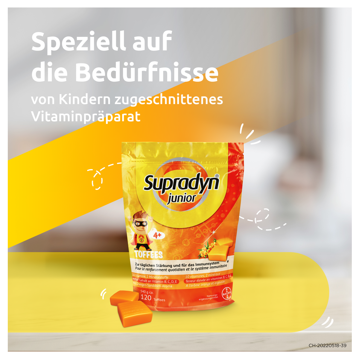 Supradyn junior Immuno Toffees Beutel 3x 120 Stück