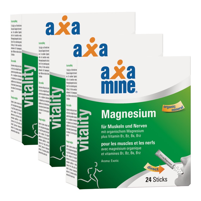 Axamine Magnesium Sticks für Muskeln und Nerven