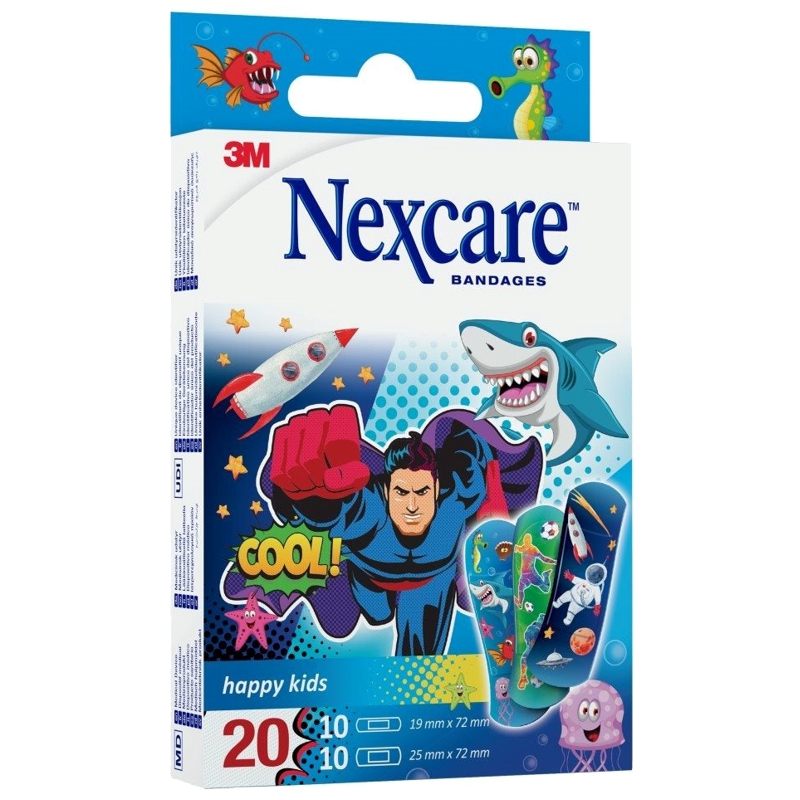 3M NEXCARE Kinderpflaster Happy Kids Cool 20 Stück