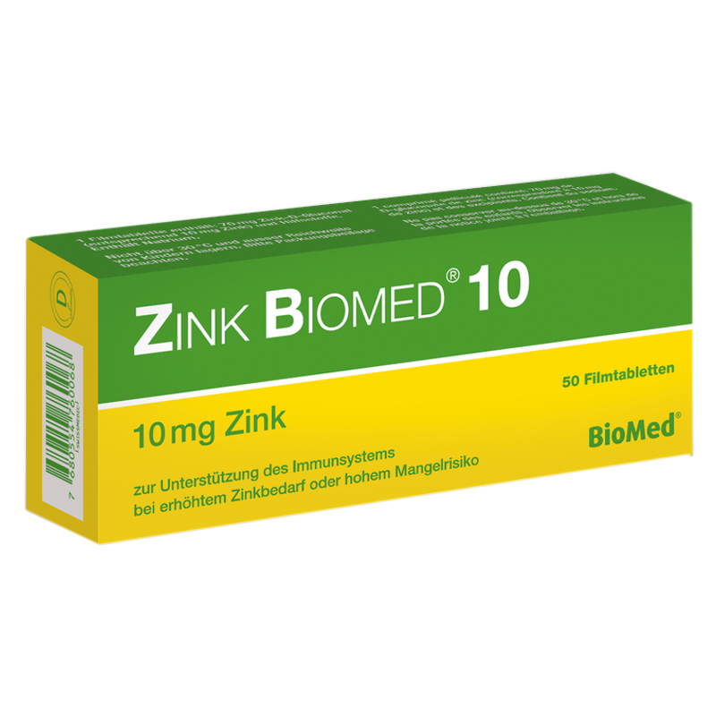 Zink Biomed 10 Filmtablette 50 Stück