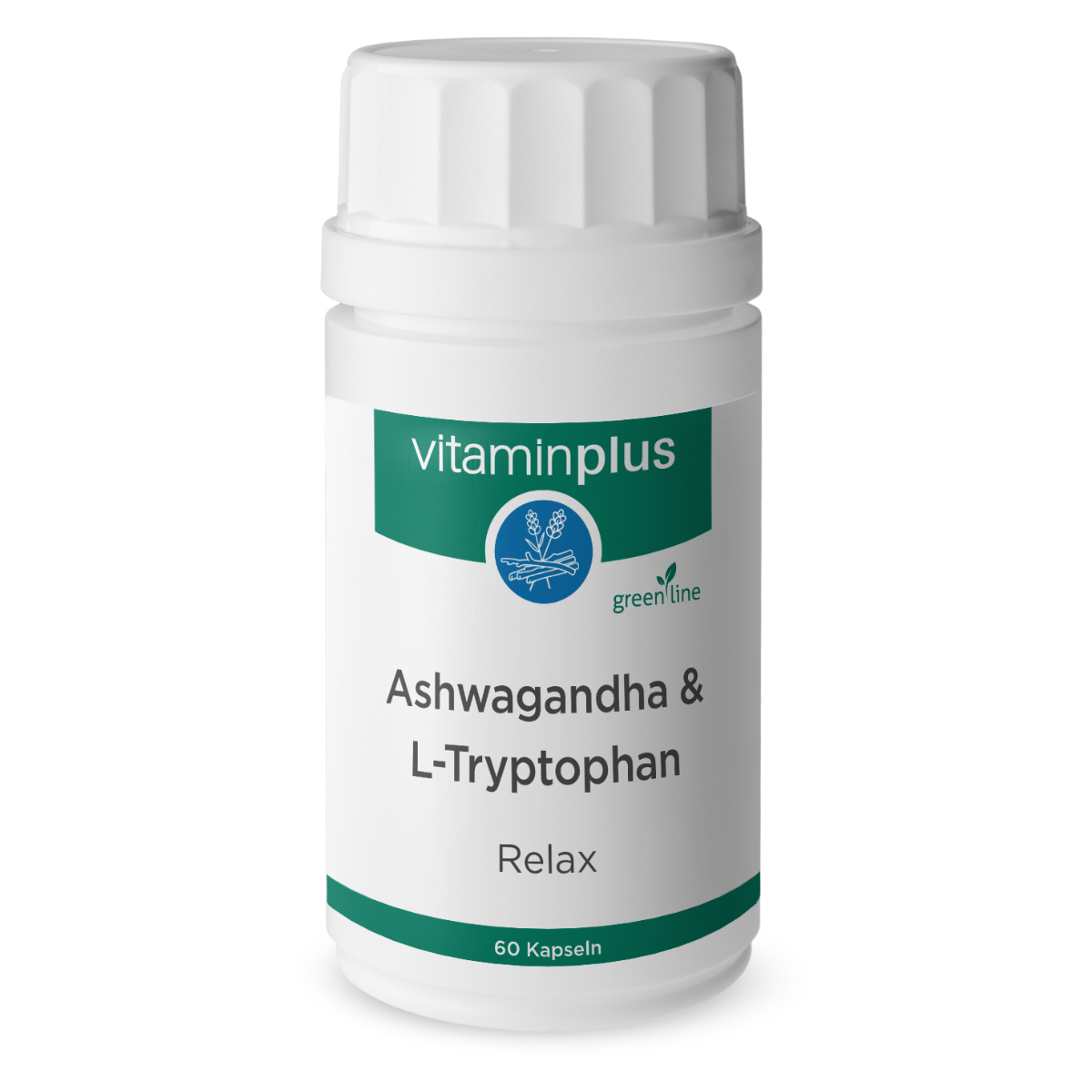 Vitaminplus Ashwagandha L-Tryptophan Relax Kapseln 60 Stück