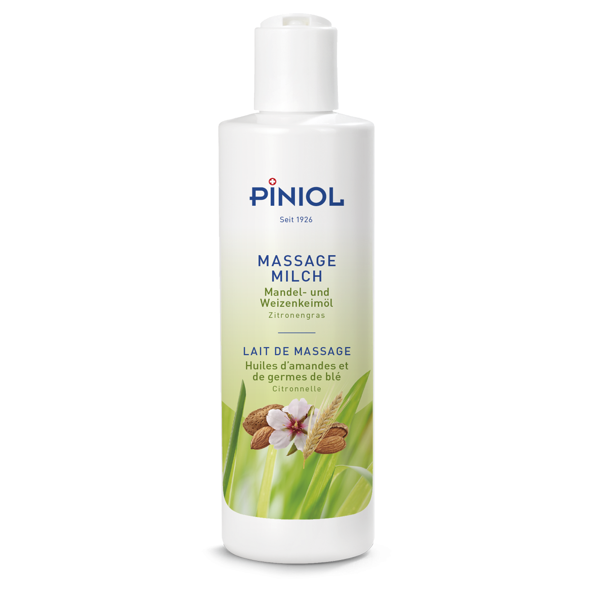 Piniol Massagemilch Zitronengras ohne Paraffin 250 ml