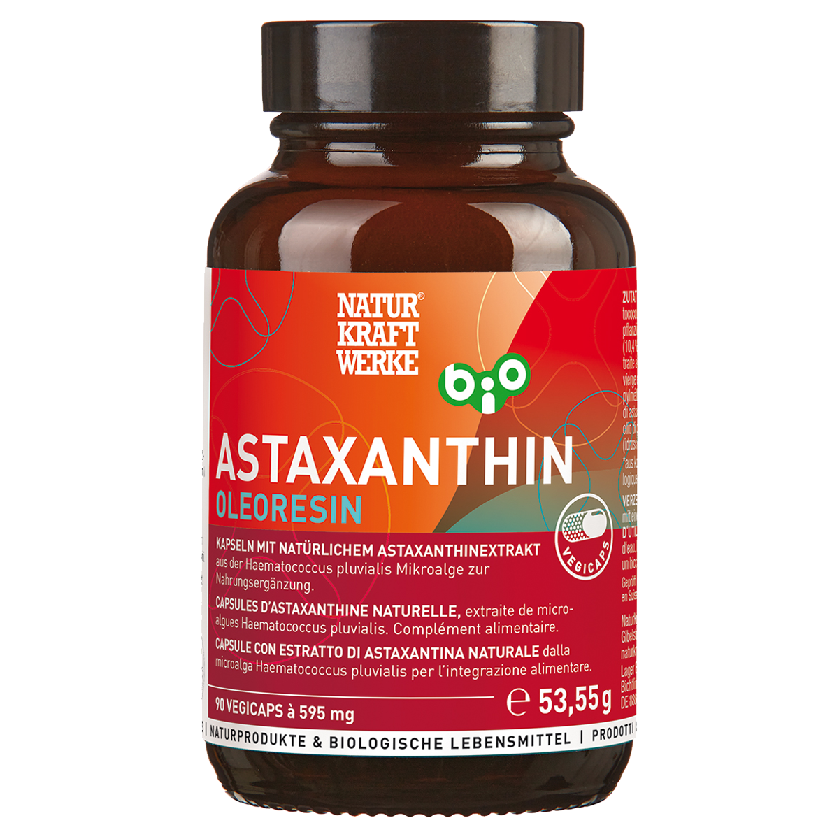 Naturkraftwerke Astaxanthin Vegicaps Bio 90 Stück