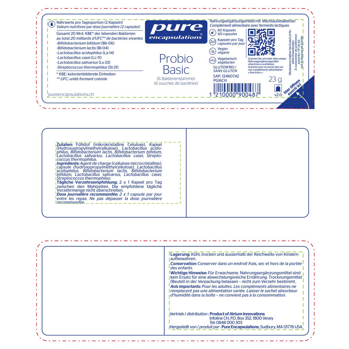 Pure Probio Basic Kapseln Dose 60 Stück