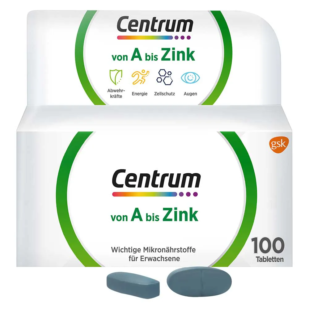 CENTRUM A bis Zink Tabletten 100 Stück