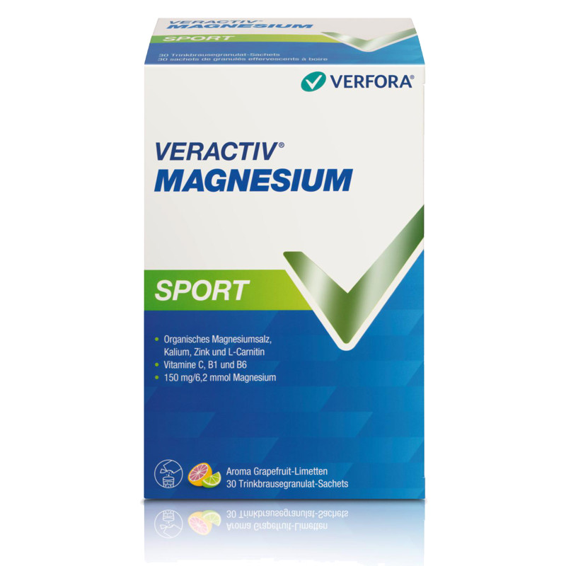 Veractiv Magnesium Sport Beutel 30 Stück