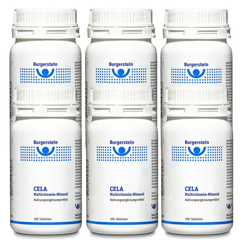 Burgerstein Cela Multivitamin Mineral 6x 100 Tabletten