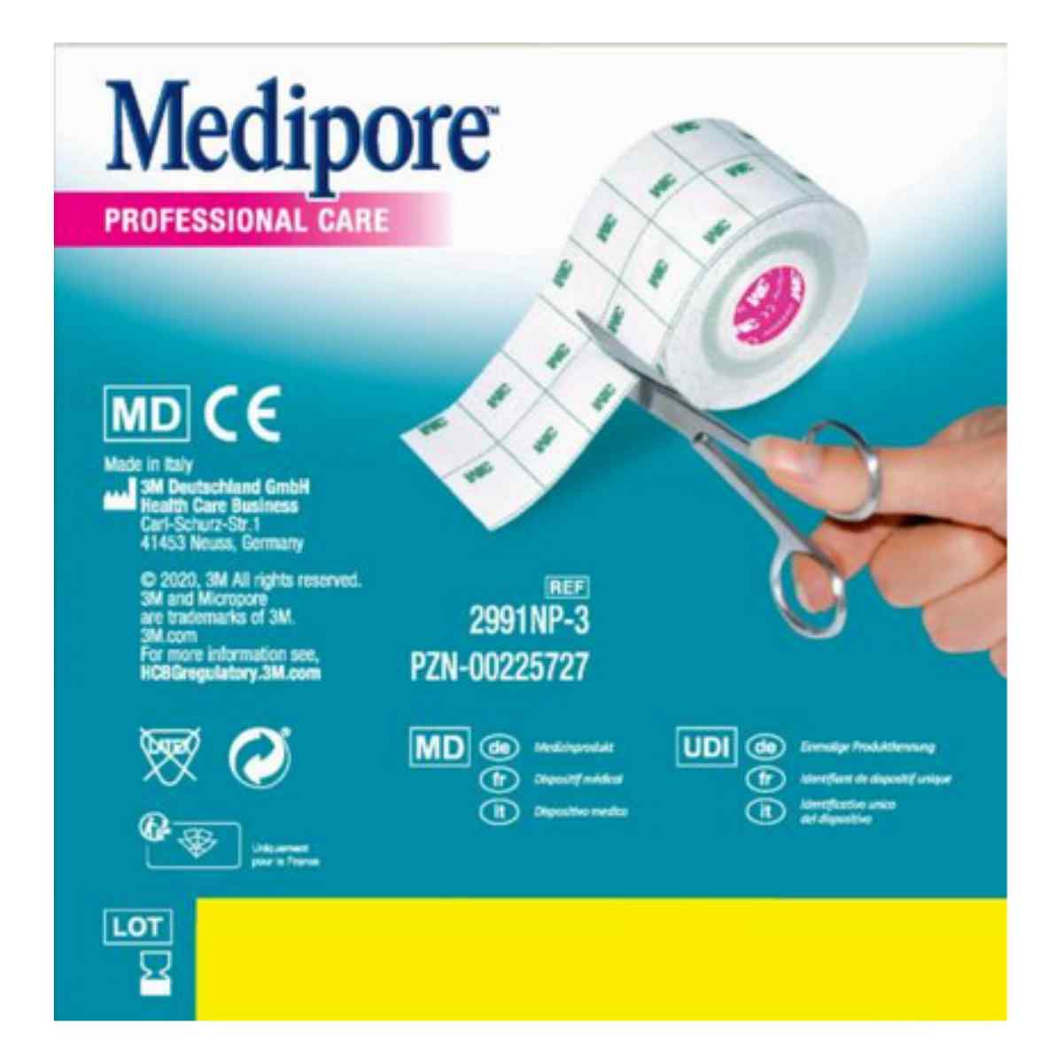 3M MEDIPORE Fixationsvlies 15cmx10m Liner Rolle